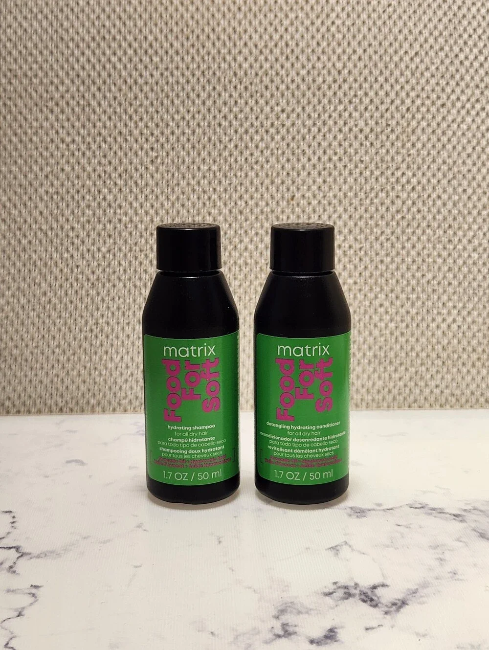 Matrix Food For Soft Hydrating Shampoo and Conditioner Travel Size 1.7 oz